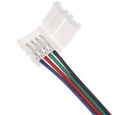 15cm 5050 RGB 4 pin LED Strip Light connectors Strip to Power Adaptor connec BX