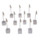 Card Holder Square Memo Holder Card Clip Photo Office Holder Note - 10 piec W4H6