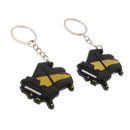 2 Pcs Guitar Keychain Key Chain Piano Key Chain Purse Bag Pendant D