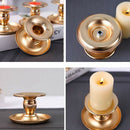 4 Piece Metal Cone Candlestick Scented Candle Cup Restaurant Center Piece 2