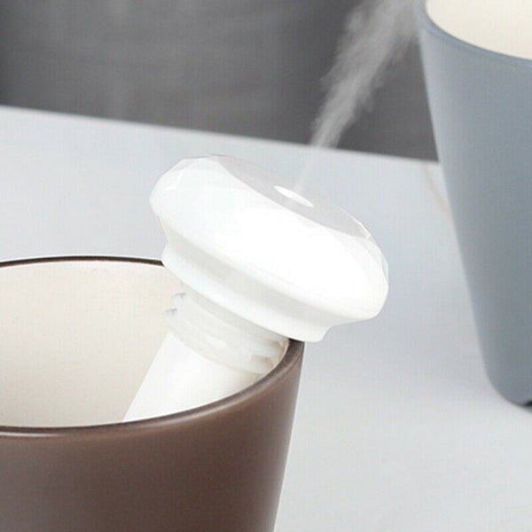 White Adjustable Height Donut USB Humidifier Portable Ultrasonic Mist Maker Z4U3