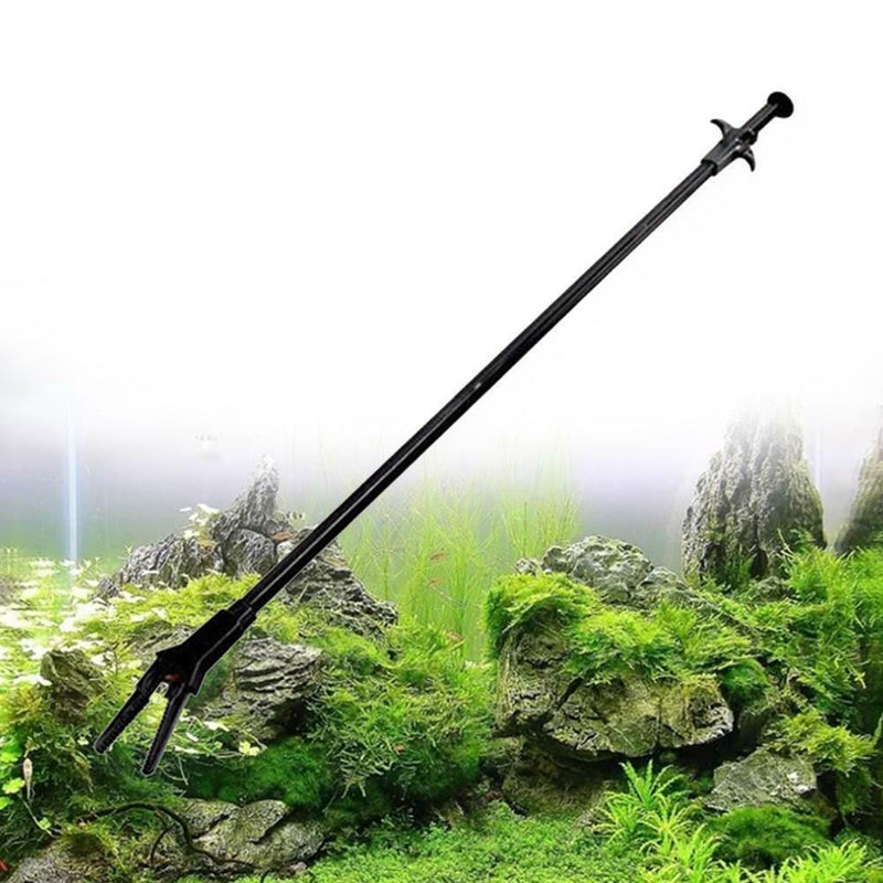 50CM Long Aquarium Fish Tank Plastic Plant Pruning Tweezer Tongs New Pliers J4L9