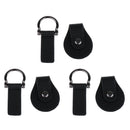 3x Black PU Leather Toggle Buckle Coat Duffle Buttons Jacket Sewing Fastener