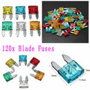 120pcs Assortment Car Fuse Auto Truck SUV Fuses Mini Blade Fuse Kits Set 5-30A