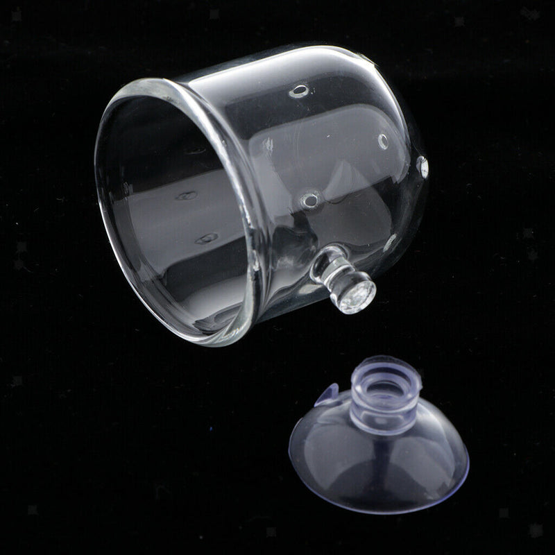 2x Fish Feeder Aquarium Clear Live Red