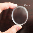 10X19mm Clear Round Cases Coin Storage Capsules Holder Round Plastic Reusable  Z