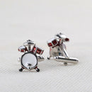 1 Pair Fashion Men's Cufflinks Fashion Band Drums Shirt Cufflinks Cuff Link