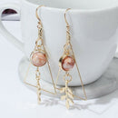 Triangles Leaf Hook Drop Dangle Charm Earrings Ear Studs Women Jewelry Gif E Gw