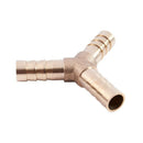 5pcs 8mm 3 Ways Y-Piece Brass Air Gas Hose Barb Connector Tube Coupler
