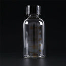 1pcs 50ml Scale lab glass vials bottles clear containers with black screw cap0K