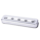 5LED Tap Lights Self-Stick Under Cabinet Push Night Light Kitchen Closet Lamp SP