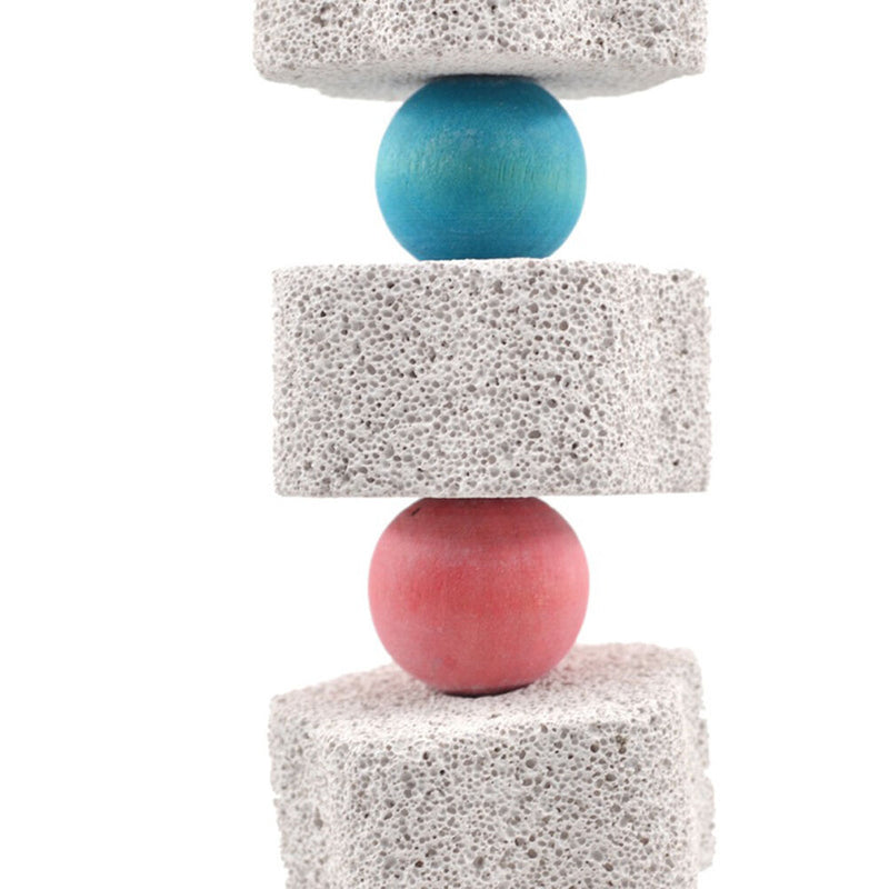 Pet Bird Stone Mouth Grinding Molar Parrot Parakeet Budgie Cage Chew To JR