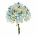 6pcs 4cm Artificial carnation flowers Stamen silk flower bouquet for weddin Y5M4
