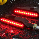 Universal Motorcycle Red + Yellow LED Water Design Brake Turn Signal