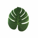 12 pcs Table Flag Tropical Palm Leaf Emulation Leaf Hawaii Themed Party Wed G9C9
