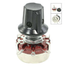 WTH118 470K ohm 2W Single Turn Rotary Taper Carbon Potentiometer Pots w Kno P8G2