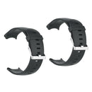 2x Silicone Replacement Strap for  Approach S3 Watch Black
