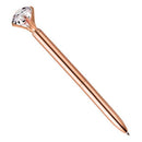 1X(12 Pieces Big Diamond Crystal Ballpoint Pens And 12 Pieces Ballpoint Pen