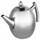 1L Durable Stainless Steel Teapot Coffee Pot Kettle With Filter Large Capac