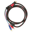 HDMI to RGB / 3RCA Component Converter Adapter Video / Audio AV Cable Cord Lead
