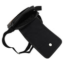 Black Men's Faux Leather Messenger Shoulder Bag M8E3
