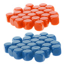 Set Of 50 Standard Size Dice, White Dice, D6, 6-sided Acrylic,