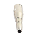 2pcs 3Pin XLR Male to 1/4in 6.35mm Female Jack Audio Cable Mic Cord Adapter A