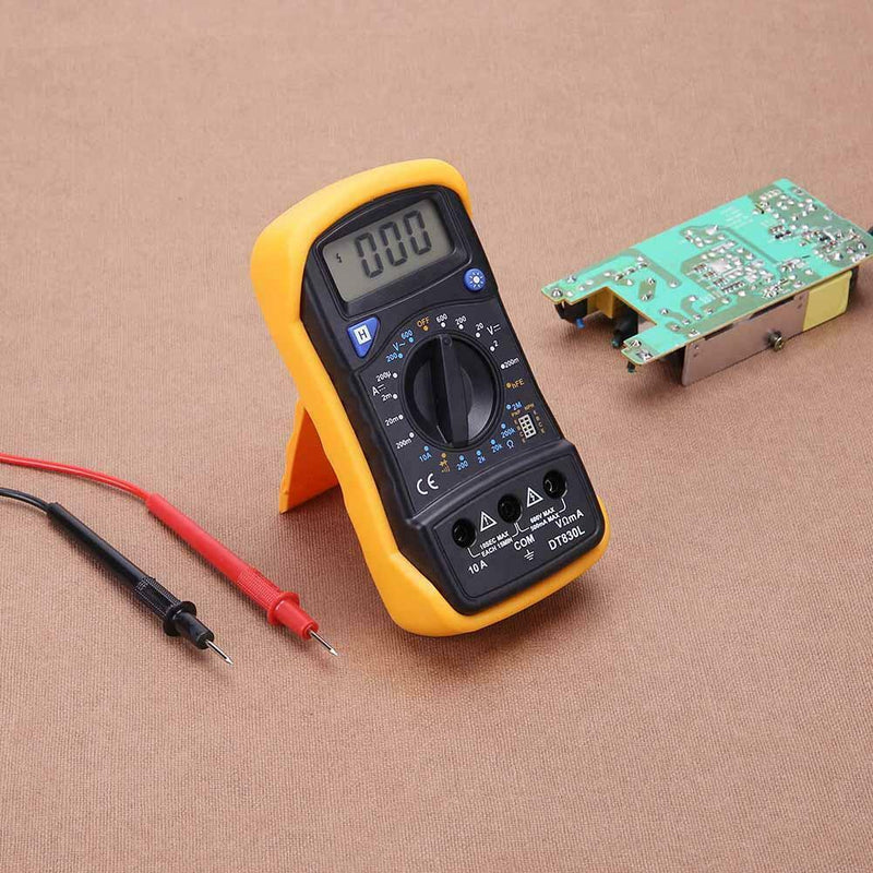 DT830 Digital Backlight LCD Multimeter AC/DC Voltmeter Resistance Tester