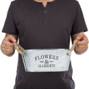 Flowers&Garden'Bucket Design Small Metal Succulent Plant Container W/Twine
