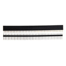 10 x Single Row Male and Female 40 Tiller Header 2.54 mm Black