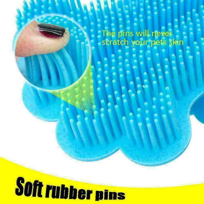 Dog Grooming Brush Rubber Cleaning Massage Comb Glove Tool for Small Large J1I4