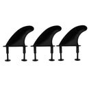 Performance 3Pcs Soft Top Surfboard Fins + Replacement 6 Bolts for Softboard