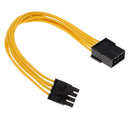 PCI-E 8-pin to 6 + 2-pin (6 pin/8 pin) Power Splitter Cable PCIE PCI Express