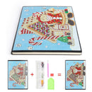 DIY Santa Claus Special Shaped Diamond Painting 60 Pages A5 School Notebook