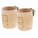 2 Pcs Parrot Feeder Bamboo Feeding Bowl Cage Food Water Container S