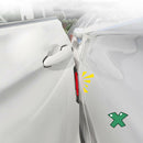 4pcs Safety Reflective Tape Warning Car Door Stickers Accessory Carbon Fiber