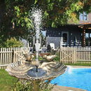 Solar Fountain with Battery Backup 2.5W Bird Bath Fountain Free Standing So