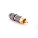 UK_4x Metel Quality RCA Phono Male Plug Solder Connector Adapter Terminal H FT