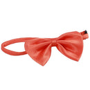 Dog Cat Bow Tie Bowtie Pet Adjustable Collar Orange