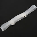 2 Pcs Shoulder Belt Clear Adjustable Soft Silicone Bra Straps