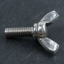 Metric M6x16mm Stainless Steel Metal Wing Nut Wing nut Hardware Bolt Screw R4I7