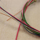 6PCS Stylish Lots Steel Rainbow Colorful Color Strings for Acoustic Guitar Gift