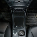 Carbon Abs Center Storage Box Panel Trim Ashtray Cover Car Stickers for Mer H7R6