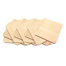 20pcs Blank Wood Plaque Unfinished Wooden Cutout Shapes Crafts Card Making 9x9cm