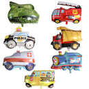 Train Tank Vehicle Foil Balloons Birthday Kindergarton Decoration Air Balloons