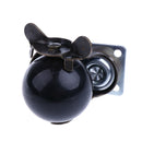 2-Inch Brake CASTER Office Chair Plate Caster Brass Hooded Ball Wheel
