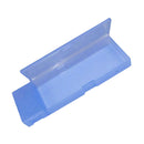 Blue Durable Clear Plastic Pencil Case School Supplies Pen Holder Stationery