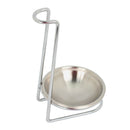 Stainless Steel Spoon Ladle Rest Kitchen Utensil Spatula Holder Decor A