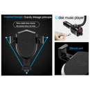 10W Wireless Charger Car Phone Holder Dual USB MP3 Player FM Transmitter A