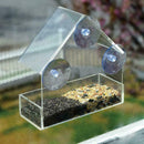 Clear Glass Window Birds Hanging Bird Feeder House X2S Table Suction New U1G6